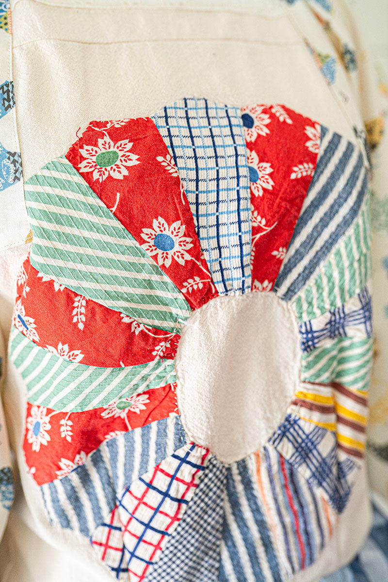 The Old Quilt Blouse Made with Vintage Fabric Size S-L