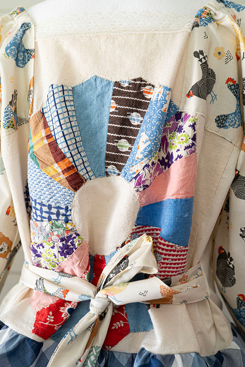 The Old Quilt Blouse Made with Vintage Fabric Size S-L