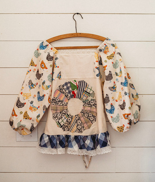 The Old Quilt Blouse Made with Vintage Fabric Size S-L