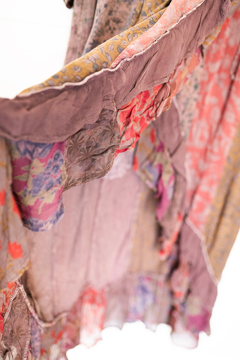 Gypsy Rose Velvet & Patchwork Maxi Dress