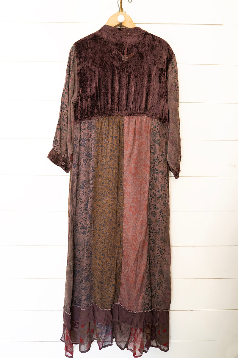 Gypsy Rose Velvet & Patchwork Maxi Dress